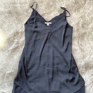 Beautiful blueish gray flowing camisole tunic top size small